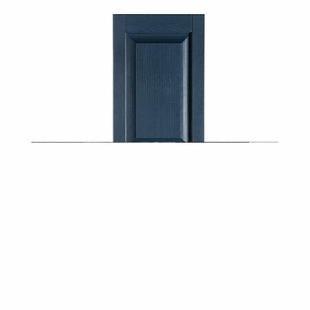 DESIGNS-DONE-RIGHT Premier Raised Panel Exterior Decorative Shutters, Bedford Blue - 15 x 55 in. DE114670